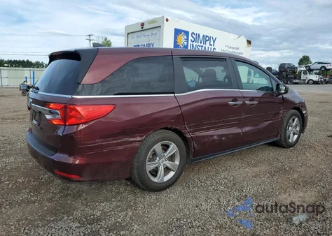 2018 Honda Odyssey Ex из США, поврежденный, VIN 5FNRL6H50JB040793